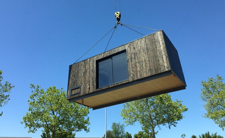 installation studio de jardin terrain