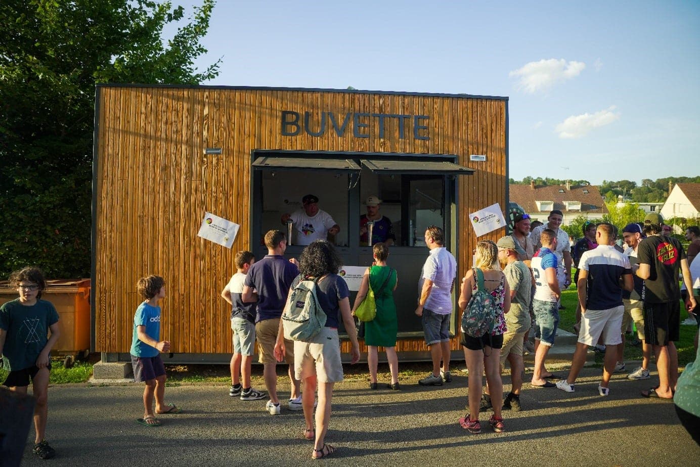 Un stand de restaurant rapide
