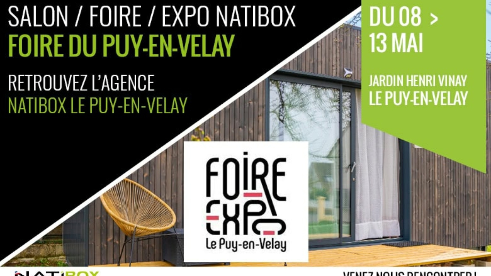Natibox Le Puy-en-Velay est présent à la Foire Expo du Puy au Jardin Henry Vinay du 8 au 13 mai.