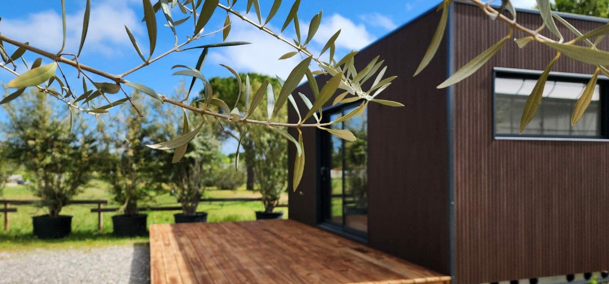 La Natibox dans son écrin de verdure