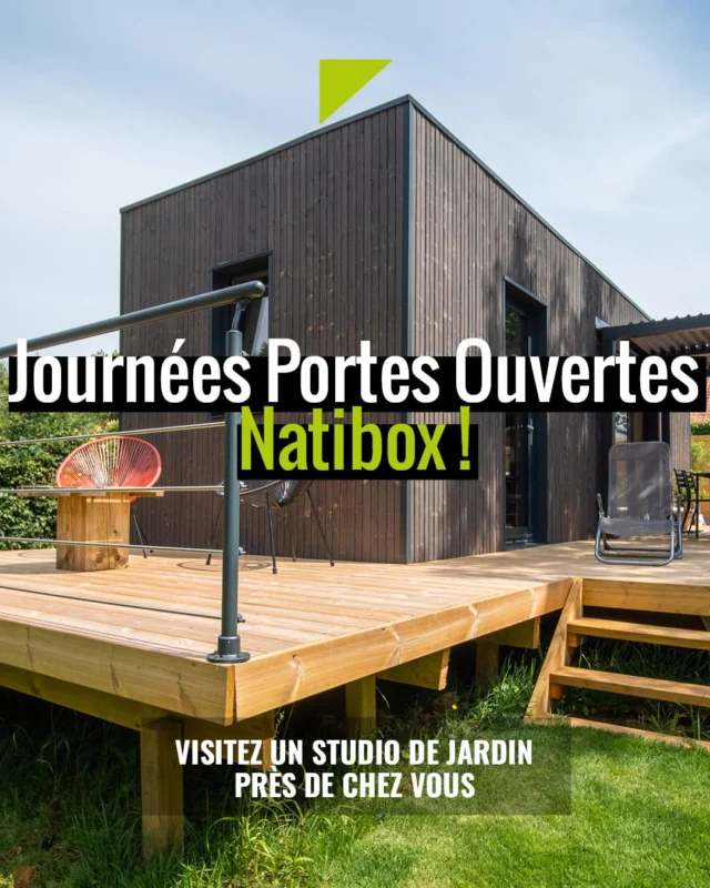 ✨ Vivez l’expérience Natibox lors de nos Journées Portes Ouvertes ! ✨

📅 Les 3, 4 & 5 octobre 2025
🏡 Entrez dans un studio de jardin entièrement aménagé
🤝 Échangez directement avec votre conseiller Natibox
🇫🇷 Profitez de notre expertise et découvrez nos modules 100% Made in France

⚡ L’occasion idéale pour imaginer votre futur espace de vie, clé en main !
🎟 Événement gratuit, sur inscription auprès de votre agence Natibox

[LIEN EN BIO]